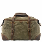 sac de voyage duffle leather bag weekender aventure vintage rétro intemporel achat boutique bagaran toile cuir avion vacances weekend mode tendance (4)