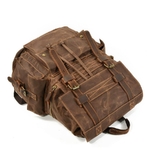 sac à dos vintage rétro intemporel ancien toile de coton cirée cuir backpack achat bagaran boutique mode tendance randonnée baroudeur pratique (29)