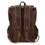 mawson sac à dos en cuir pleine fleur crazy horse backpack vintage rétro intemporel old school poche pratique bagaran achat boutique mode tendance leather  (21)