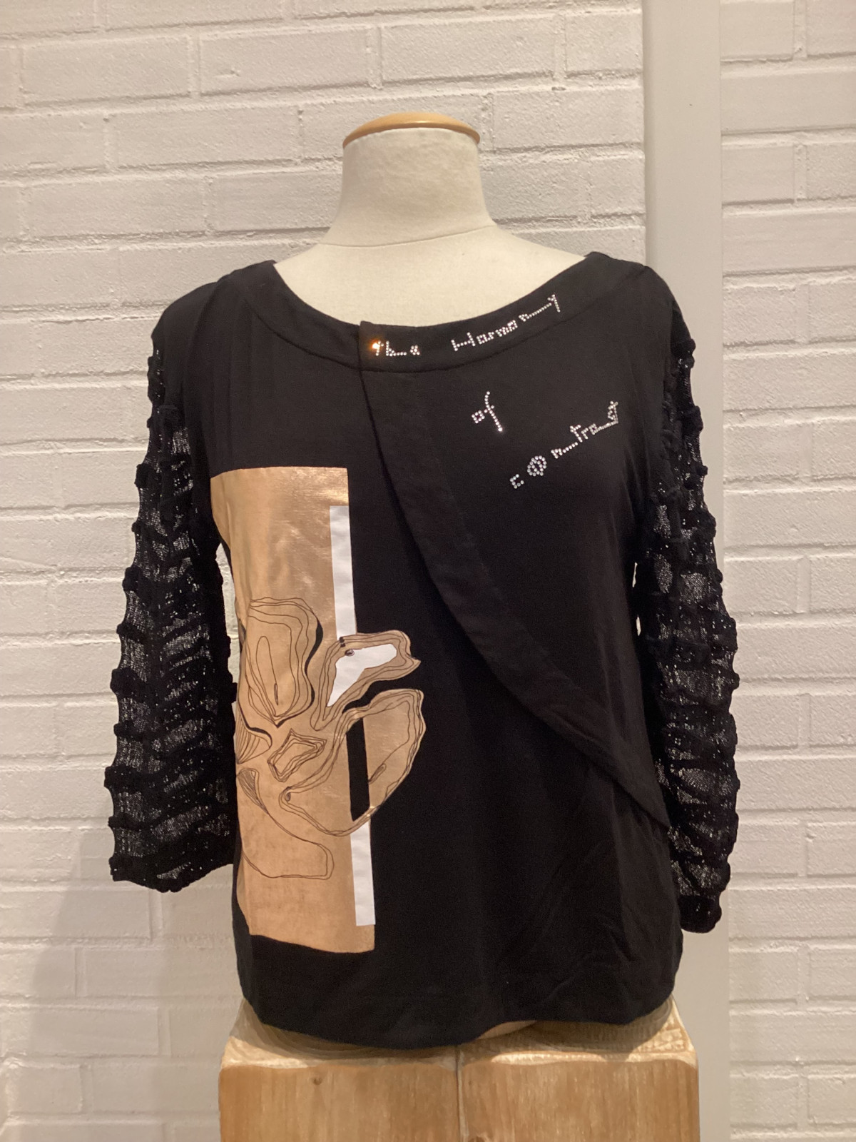 TEE SHIRT NOIR ELISA CAVALETTI
