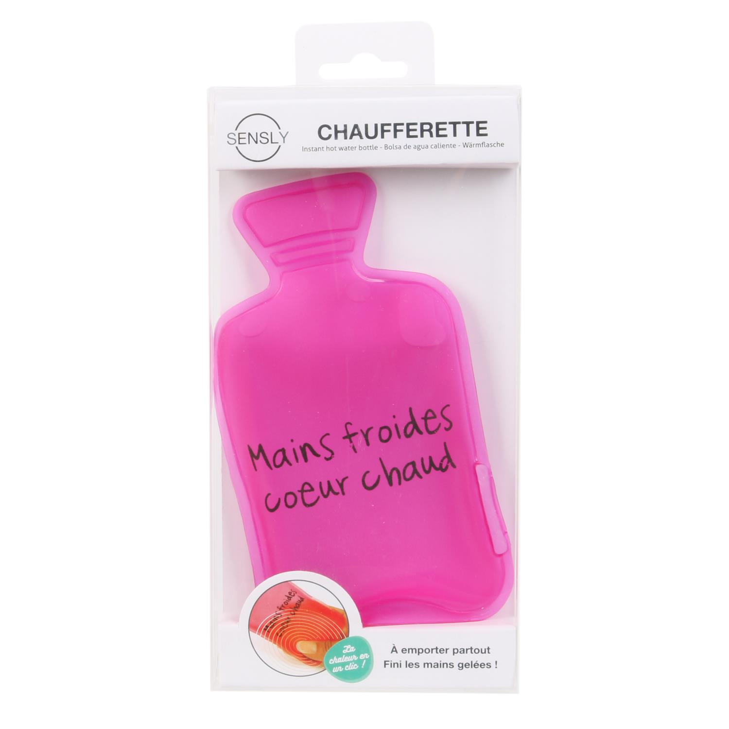 chaufferette poche bouillotte main pieds reutilisable gel enfant plat forme compact animaux housse polaire chat rechargeable chauffant anti froid hiver portative pas cher chaleur frileux micro ondes cervicales douloureuses rose