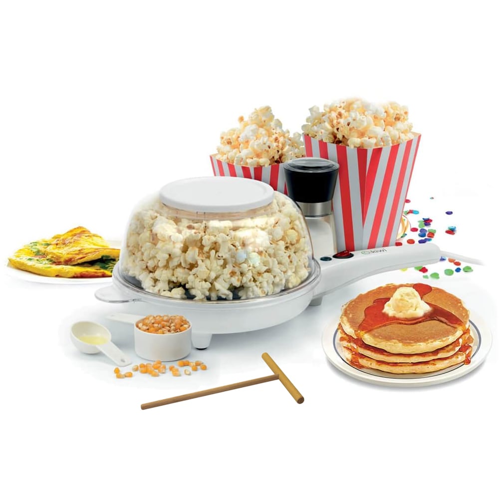 Crêpière électrique Multifonction – Machine à Crêpes, Pancakes, Blinis, Œufs et Popcorn