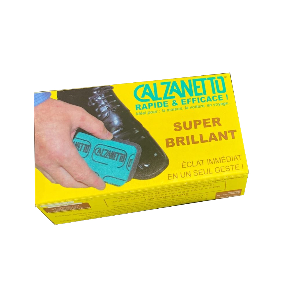 Brosse à chaussure super lustrante Calzanetto - Nettoie et fait briller le cuir de toutes les couleurs