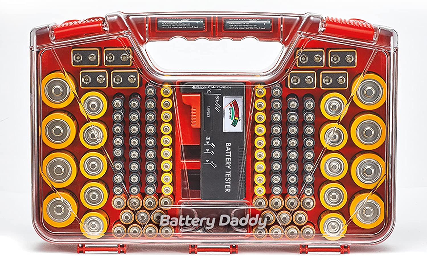 Battery daddy solupiles compact avec poignee de transport et