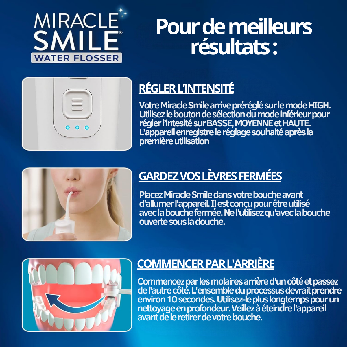 Plaque Dentaire Adieu - Miracle Smile MYBO TV la Nouvelle Technologie 360