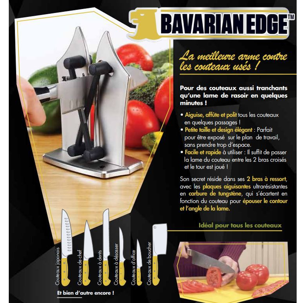 Aiguiseur de couteaux Bavarian Edge - Soins à Domicile Webshop