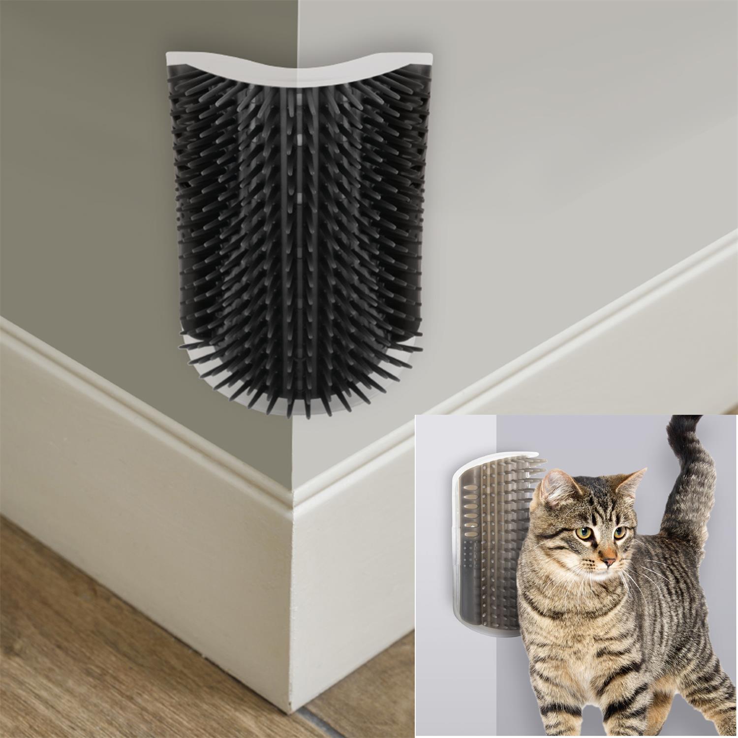 brosse d'angle toilettage et massage pour animaux