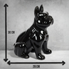 sculpture-chien-ceramique-noir-design-interieur-30-cm-pzl-concept