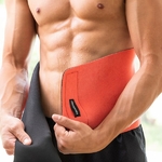 ceinture sudation ajustable gaine sport fitness musculation amincissant sauna innovagoods velcro unisexe rouge ventre plat store line-min