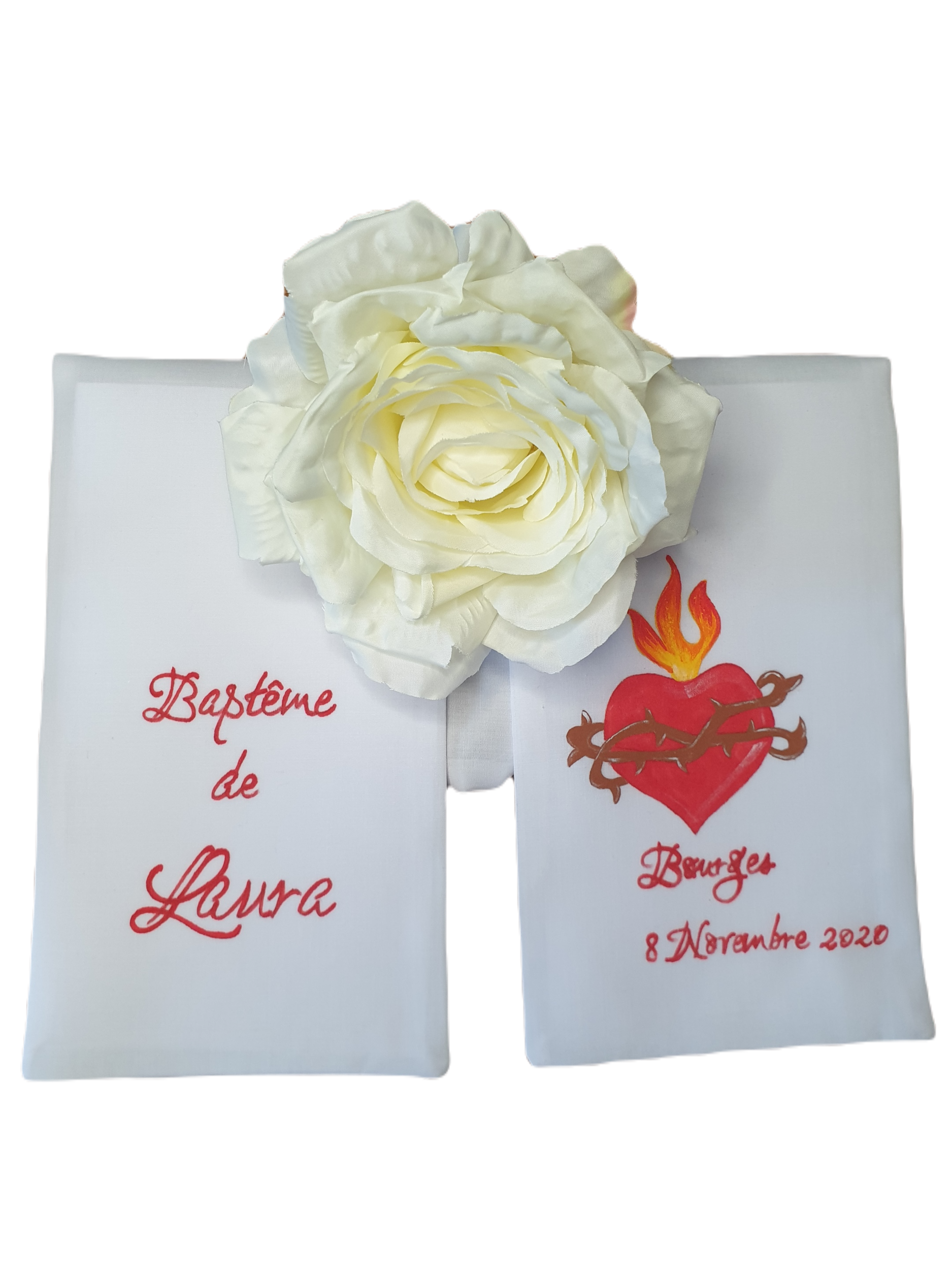 écharpe de baptême personnalisée 023