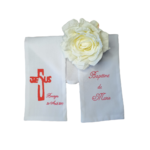 écharpe de baptême personnalisée 011
