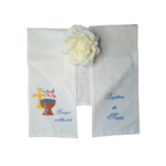 écharpe de baptême personnalisée 015