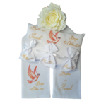 box écharpe de baptême avec coussin