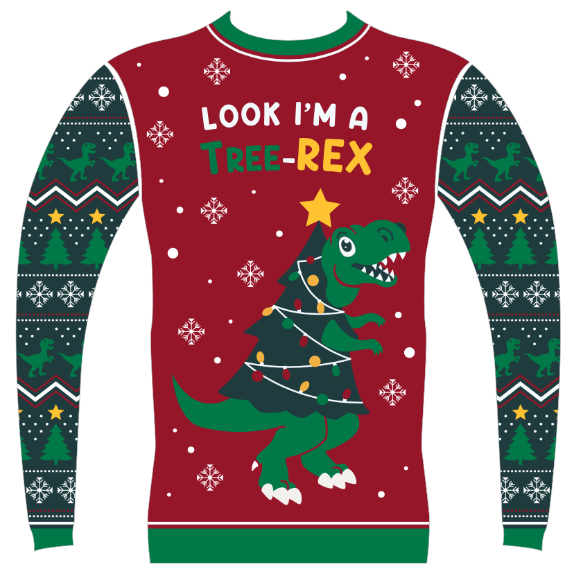 pull-de-noel-dinosaure