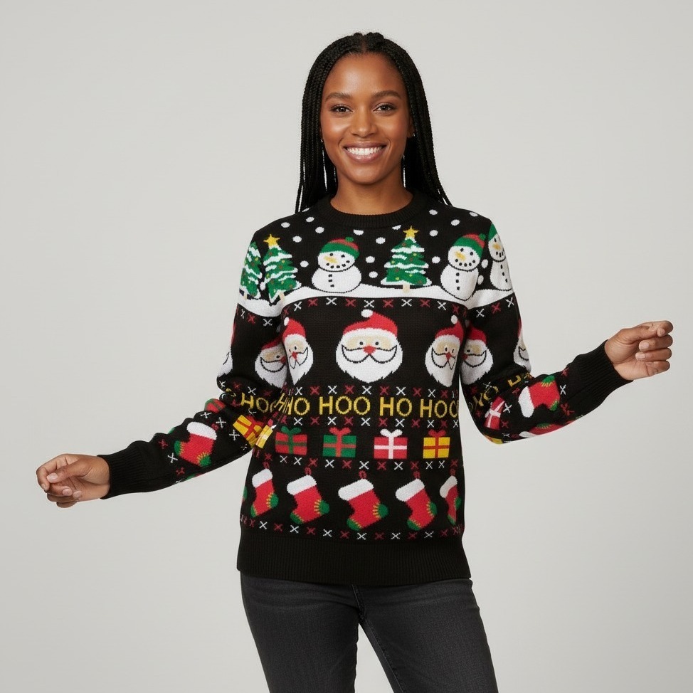 Père Noël Pull De Noel Ado Fille Sweat Enfant Le Père Noël N