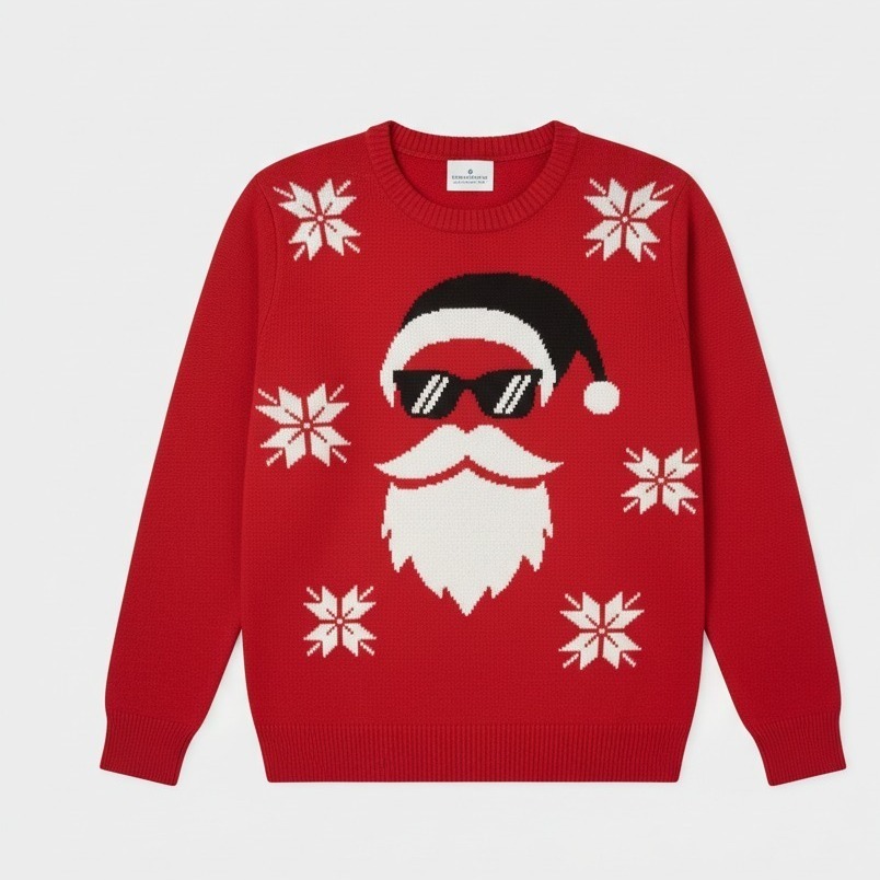Pull de Noël Swag noir