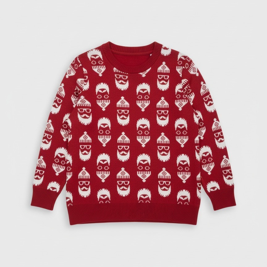 Pull de Noël Père Noël hypster