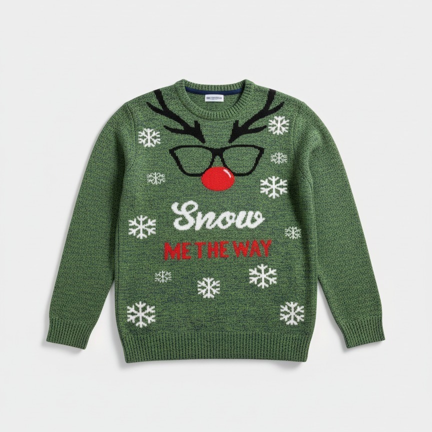 Pull de Noël Renne clairvoyant