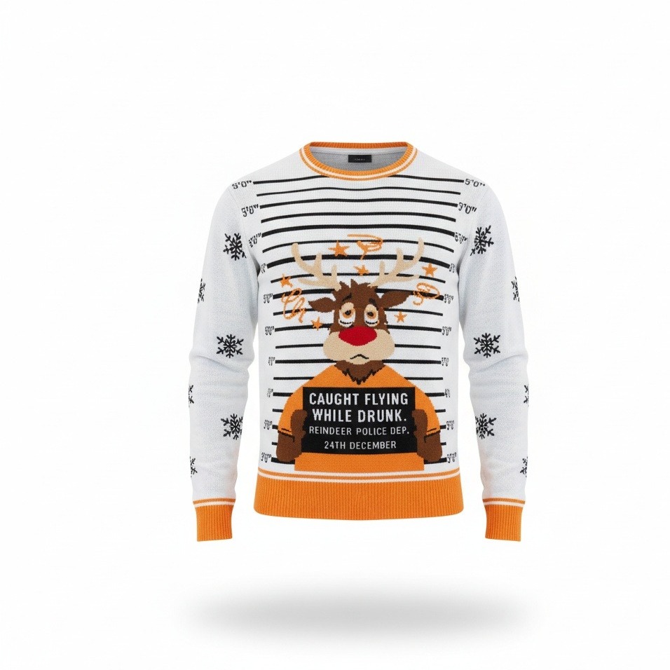 Pull de Noël %22Wanted%22