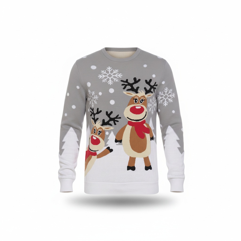 Pull de Noël %22Double Rudolph%22