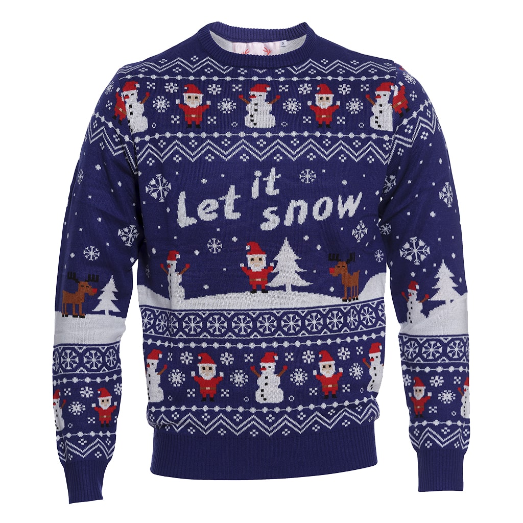 Pull de noel Bataille de neige
