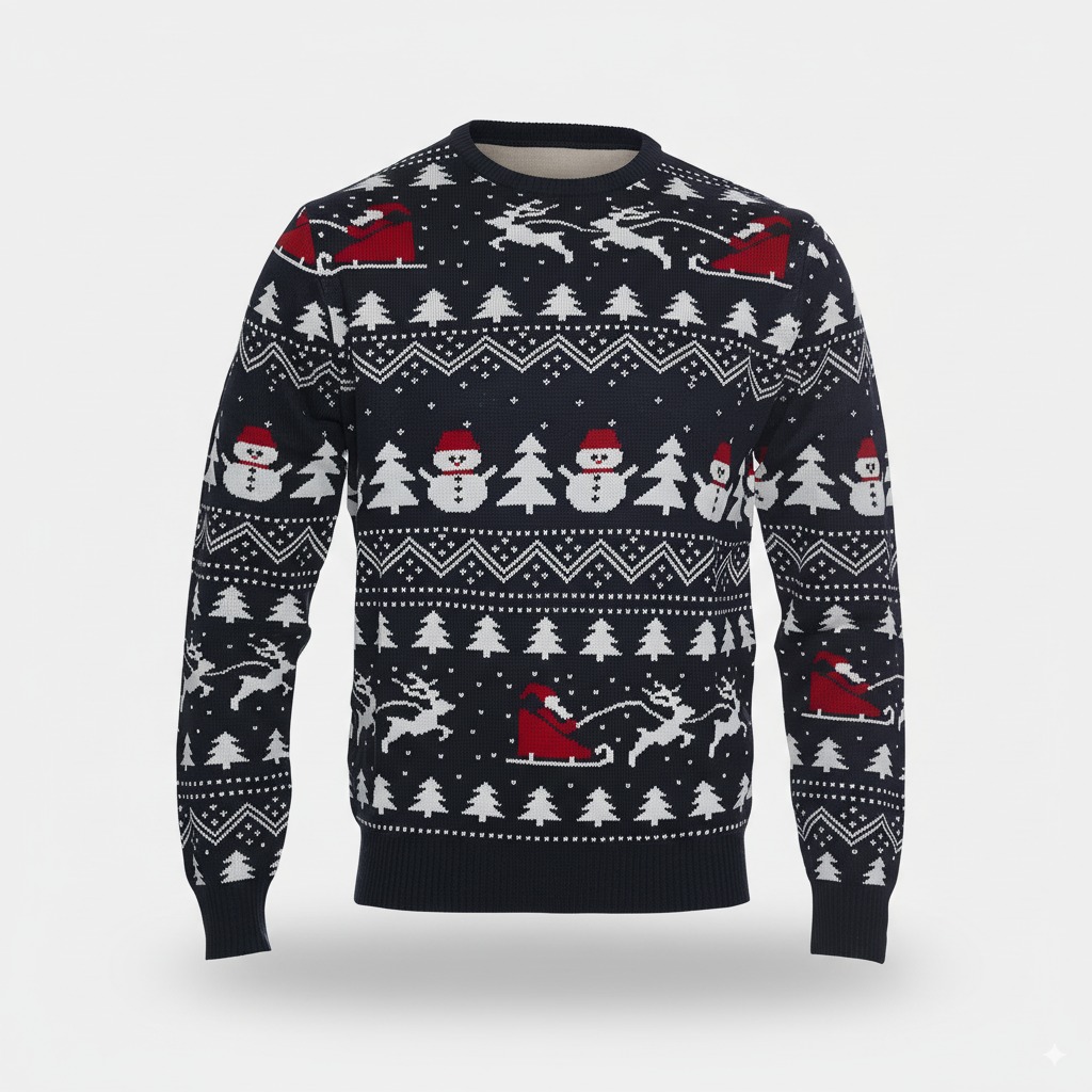 Pull de Noel-Tempete de neige