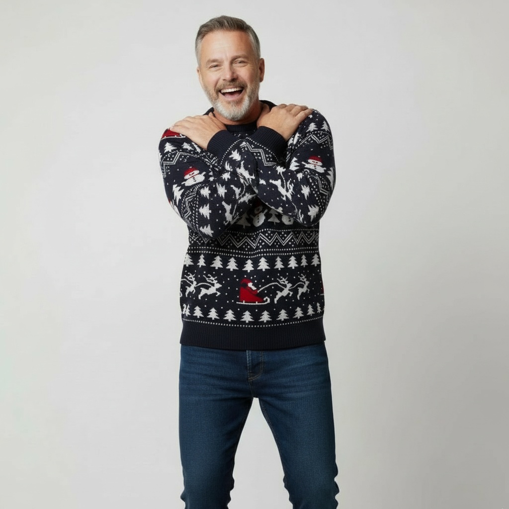 Pull de Noel-Tempete de neige-Homme
