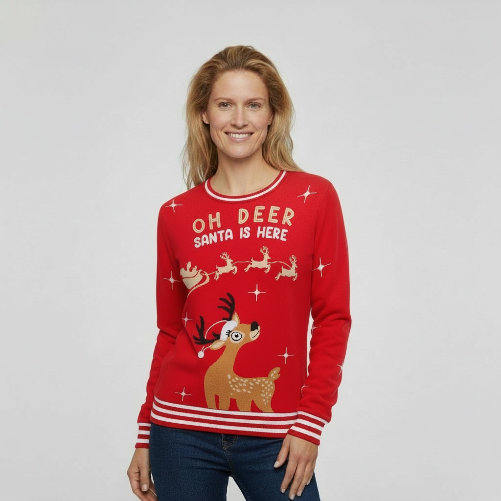 Pull de Noël_Il-est-passe-par-ici-Dame