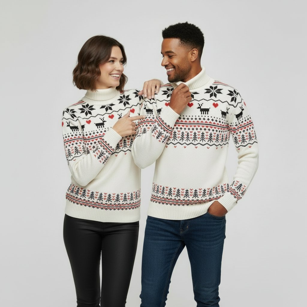 Pull de Noël Col roulé chandail