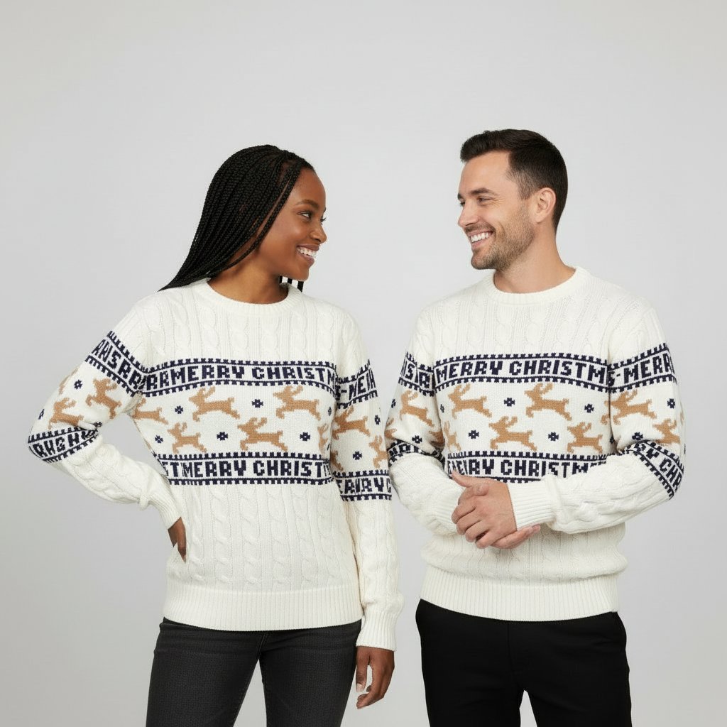 Pull de Noël Soirée blanche