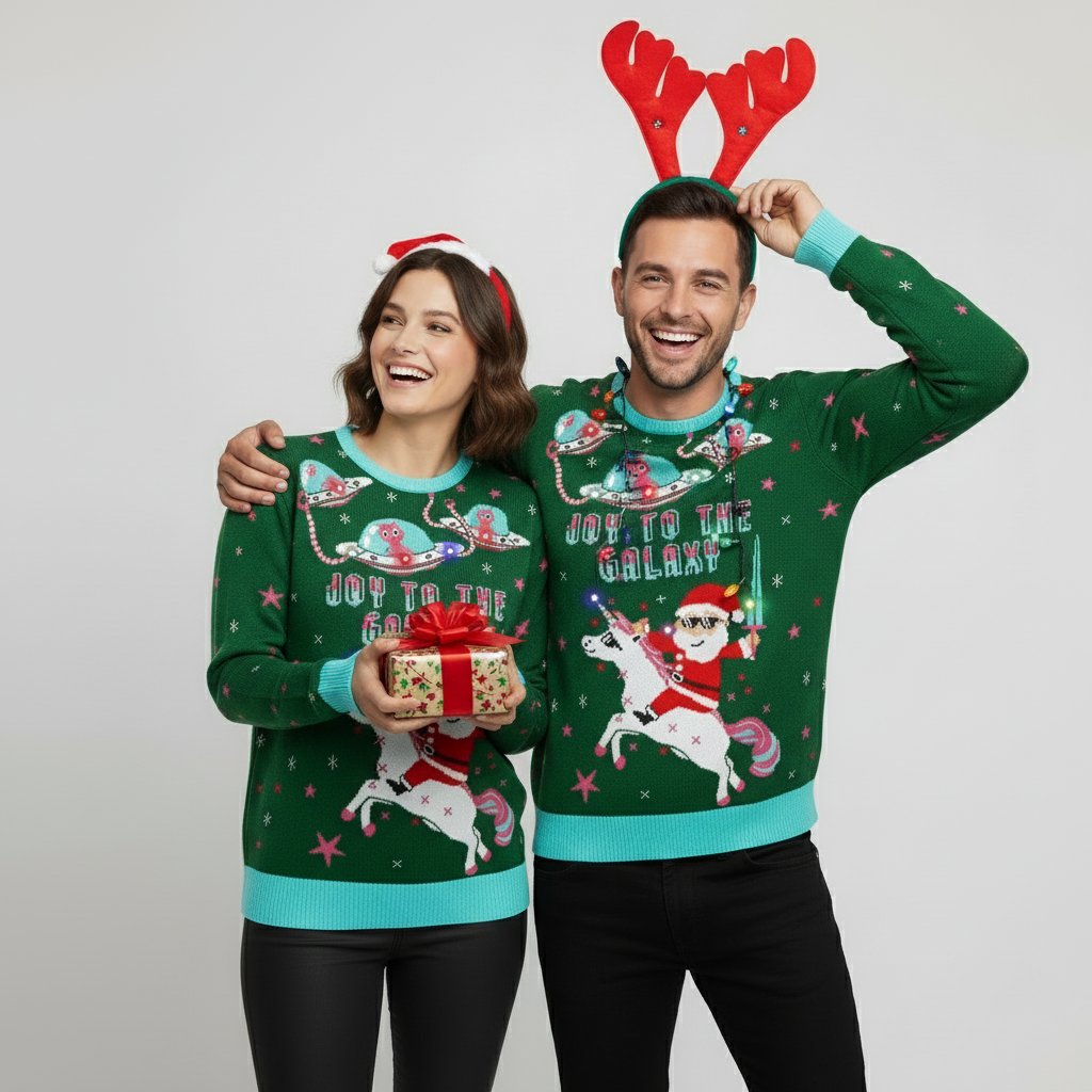 Pull de Noël Intergalactique