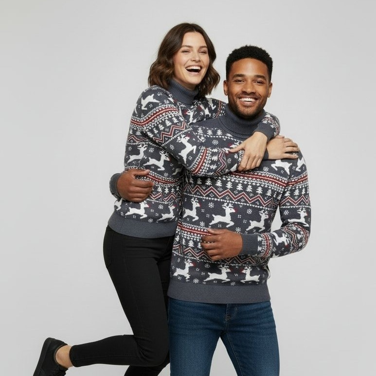 Pull de Noël Col roulé