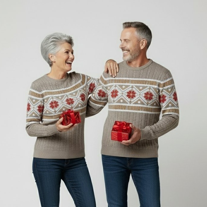 Pull de Noël Misti Gris