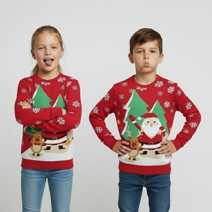 Pull de Noël Hello world - Enfant