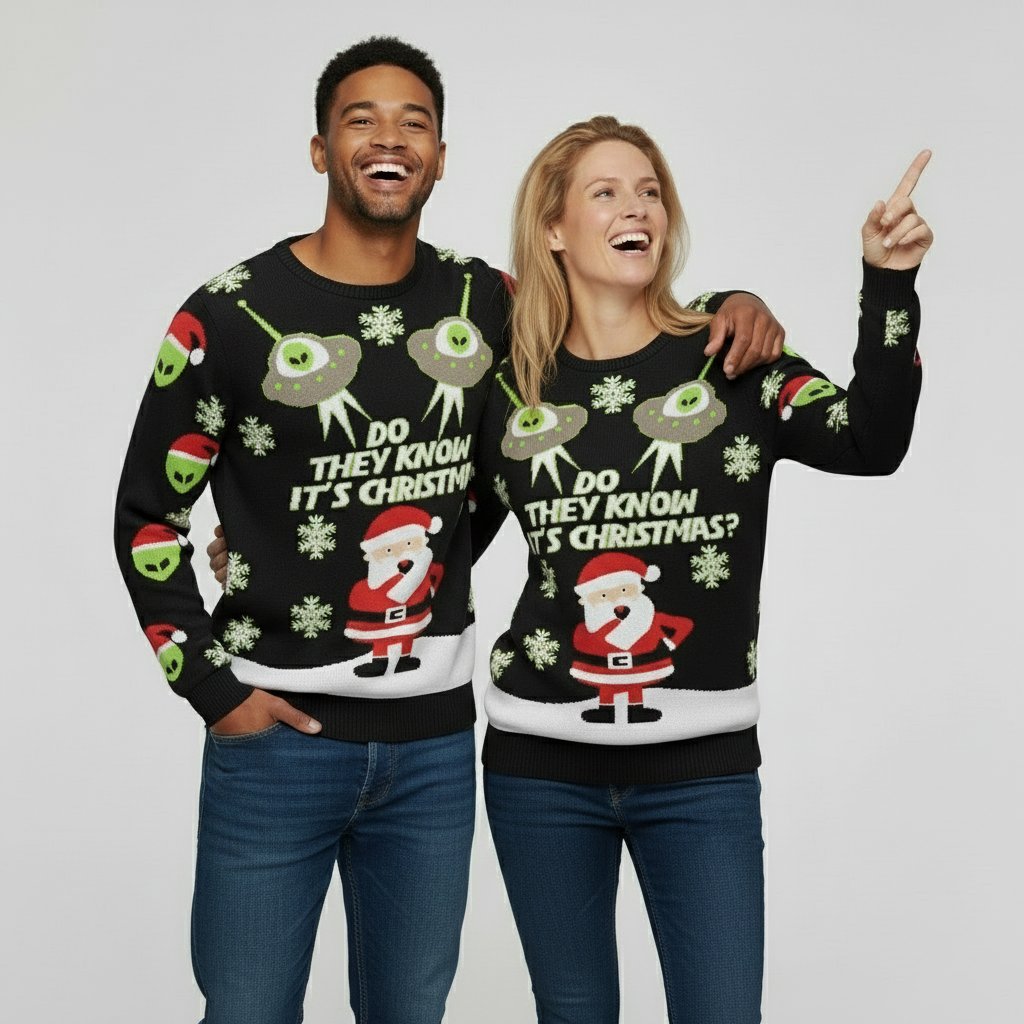 Pull de Noël Extraterrestre