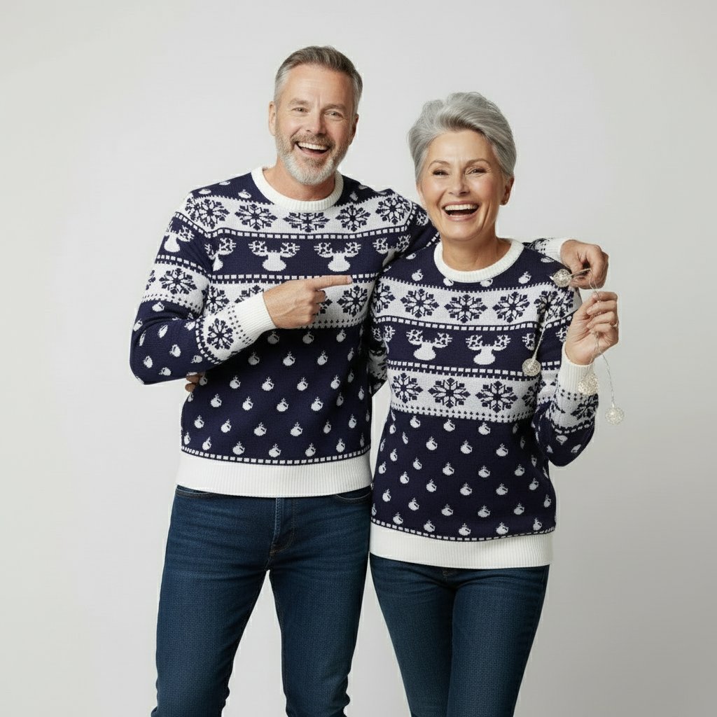 Pull de Noël Le Classique bleu