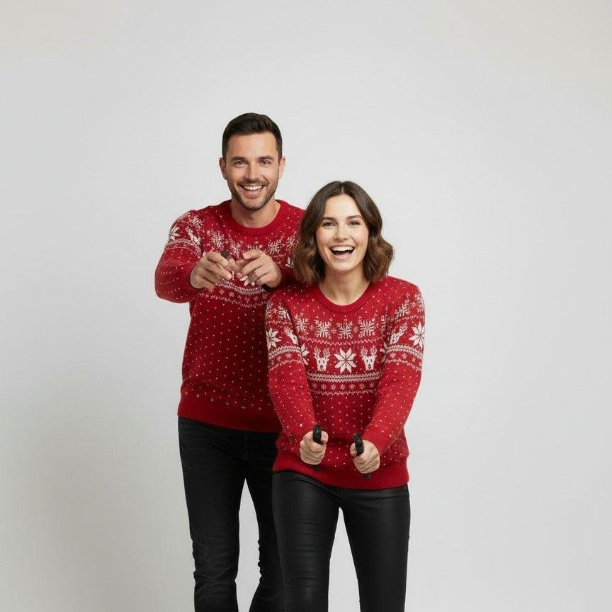 Pull De Noel Homme Sweater In Moche Chic Et Elegant Laine Noël