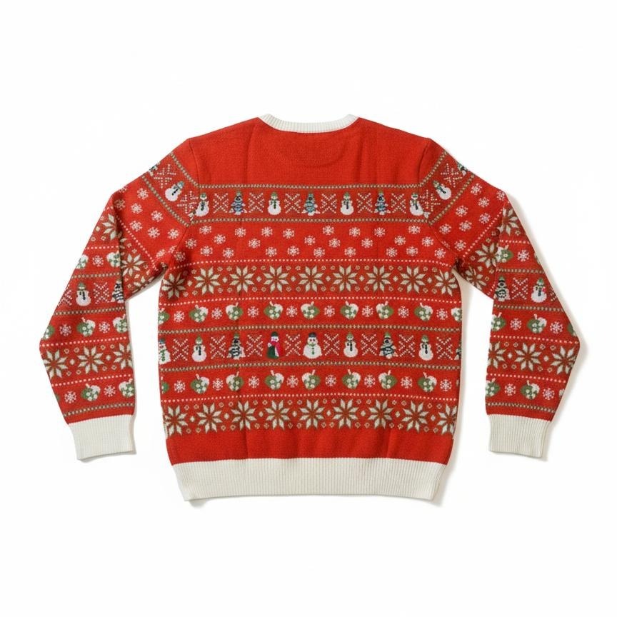 Pull Moche De Noël Père Noël, Well Worn, Rouge, Taille XL, Neuf Avec étiquette