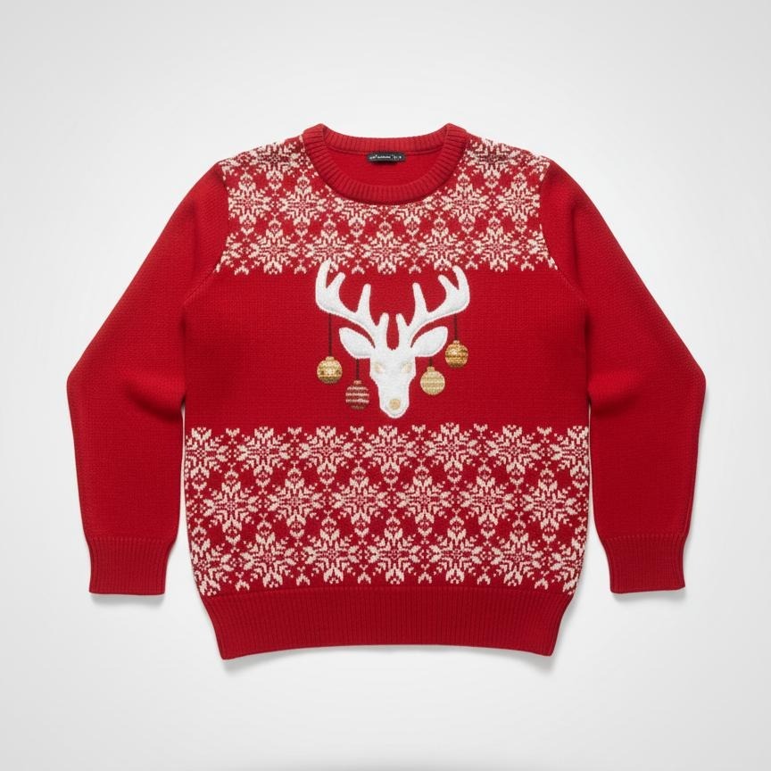 Pull de Noël Renne Scintillant