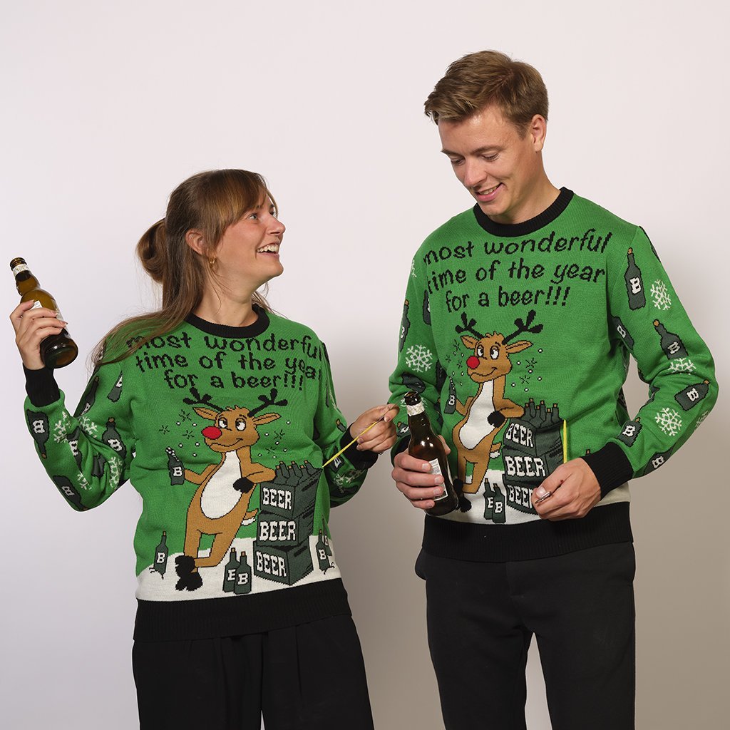 Pull de noël couple