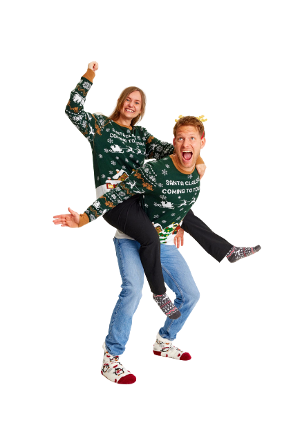 Pull De Noël Homme "moche" Drôle - Imprimé Père Noël 3D, Tricot Doux, Col Rond - Pour Soirées, Cadeau Décalé