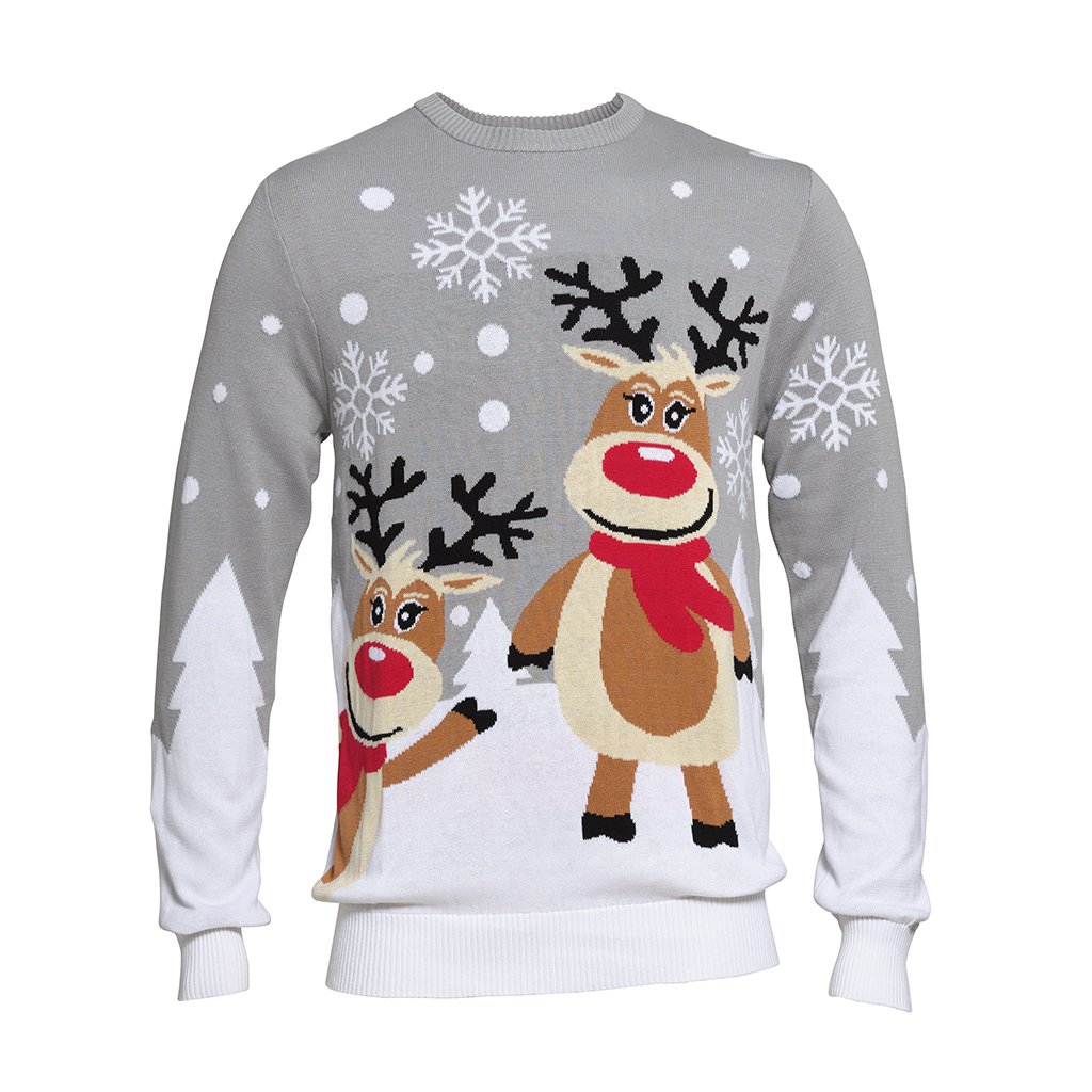 Pull de Noel Double Rudolph