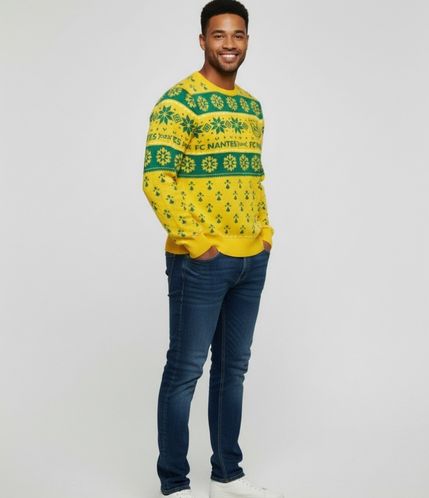 Personalisierter Weihnachtspullover FC Nantes Merchandising