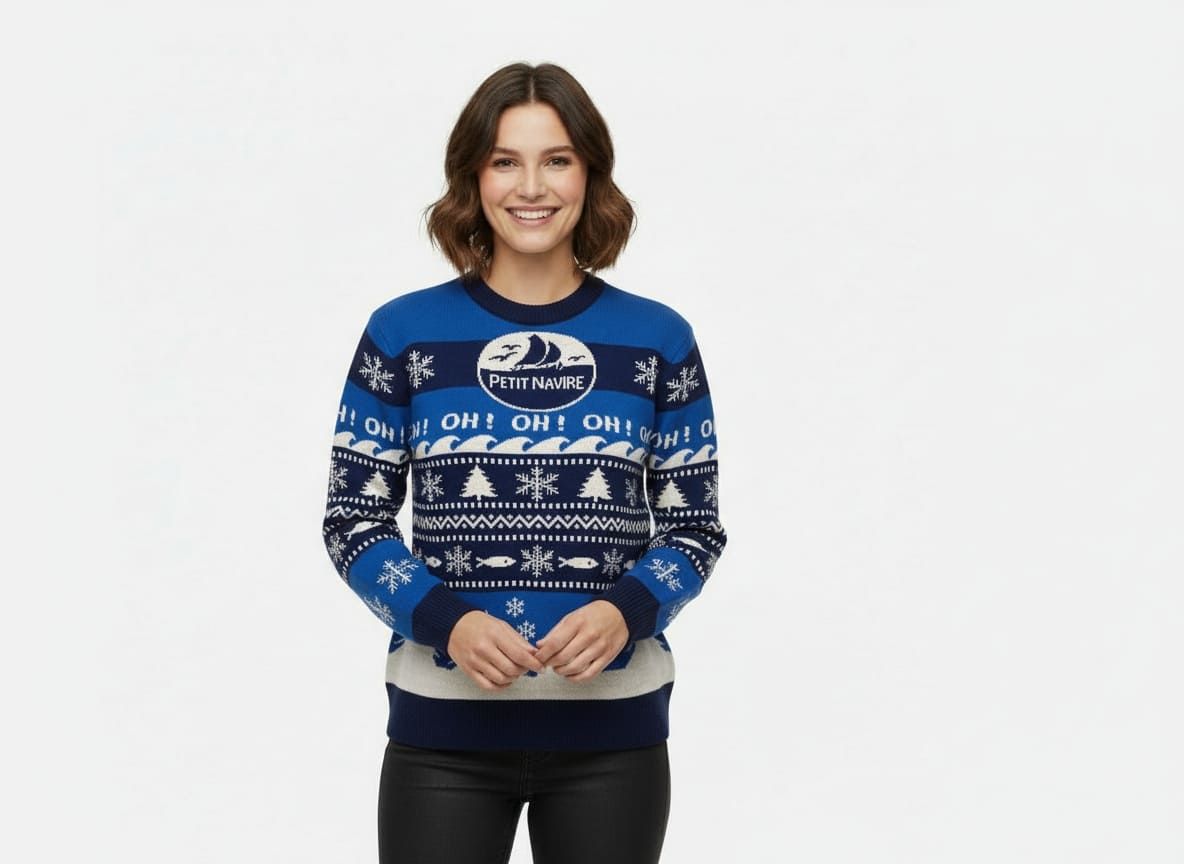 Personalisierter Weihnachtspullover Petit Navire