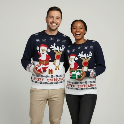 Pull De Noël Pour Femme - Sweat à Capuche Chaud Et Drôle Avec Motifs Festifs - Idéal Pour Les Soirées De Fête