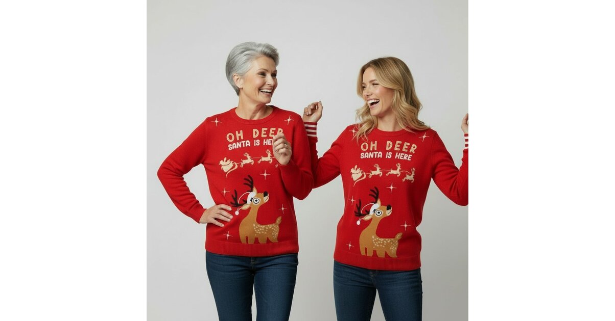 Pull De Noël Motif Père Noël 
