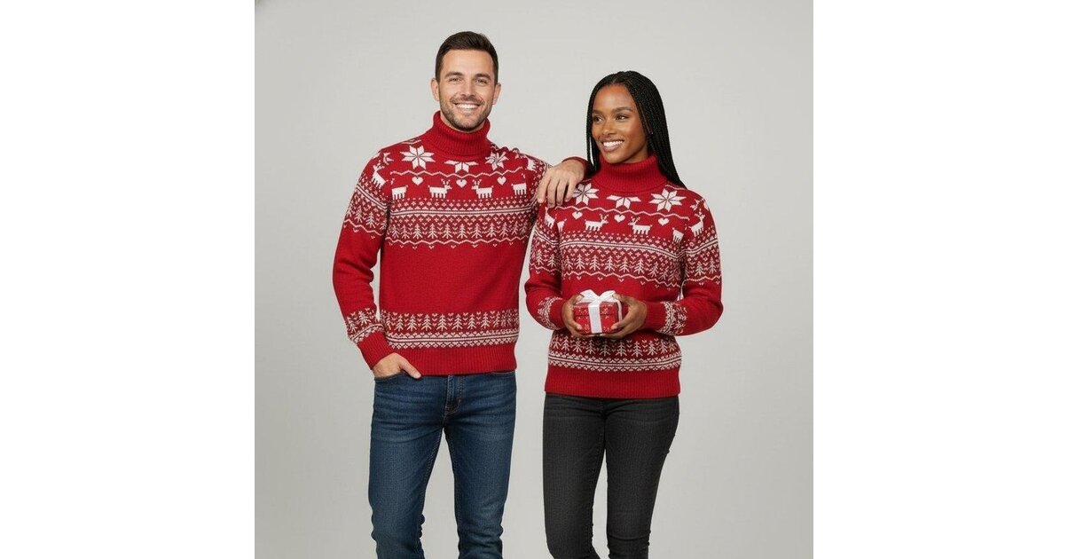 Pull De Noël Norvégien Pour Homme – Chaud, Motif Festif, En Polaire Douce – Idéal Pour Les Fêtes - 12