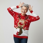 Pull de Noel-Rudolph le renne-Femme
