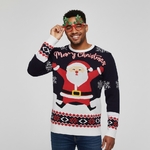 Pull de Noel-Trop content-Homme