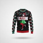 Pull de Noël-Gentille ou Vilaine-Face